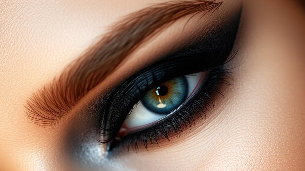 elegant dark eye makeup