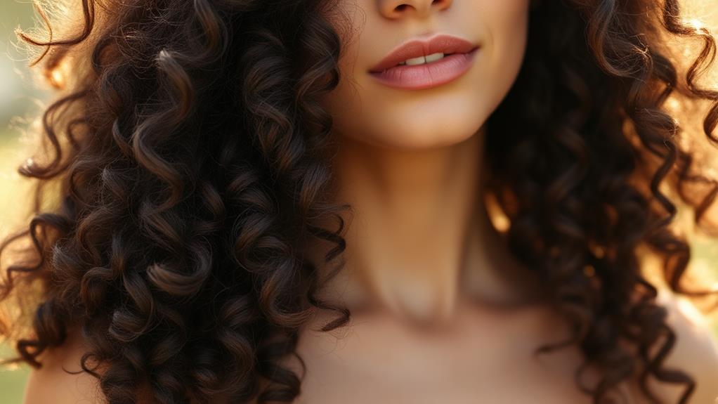 lush natural curly hair