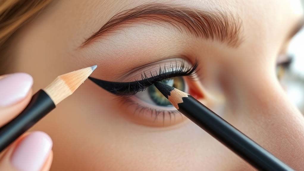 pencil eyeliner application guide