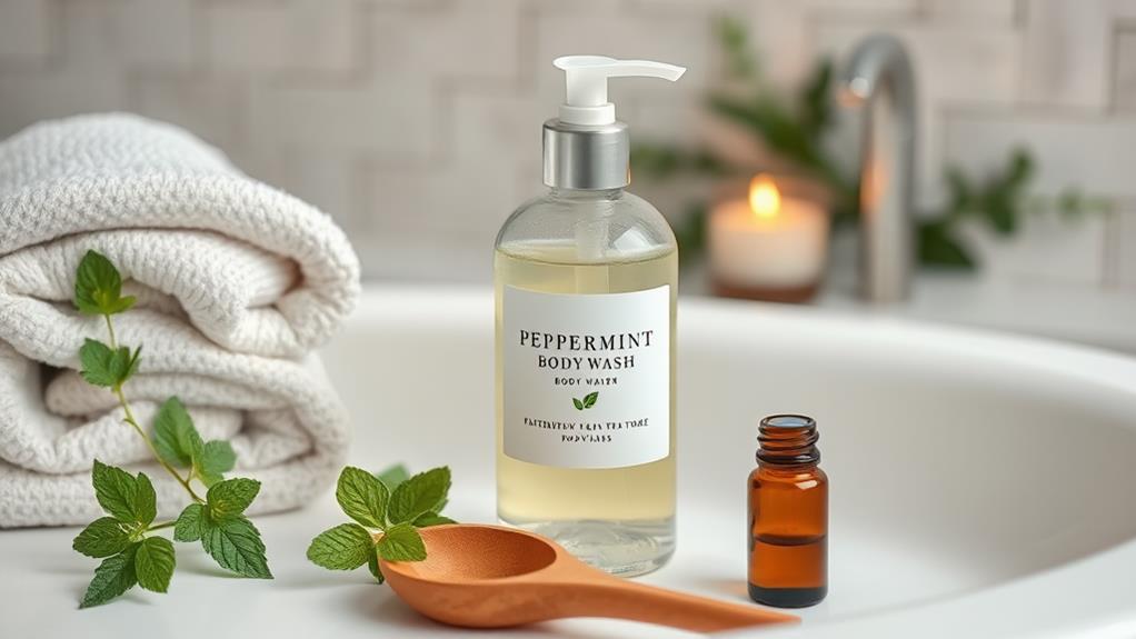 refreshing peppermint body wash