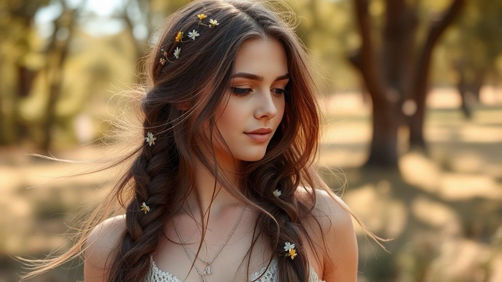 relaxed bohemian braid styles